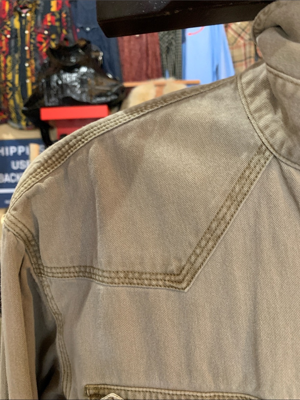 Men's Roper Gray Pearlsnap Button-Front Work Shirt Jacket - Picture 5 of 11